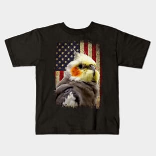 Feathered Friends Chic Cockatiel Tee for Bird Enthusiasts Everywhere Kids T-Shirt